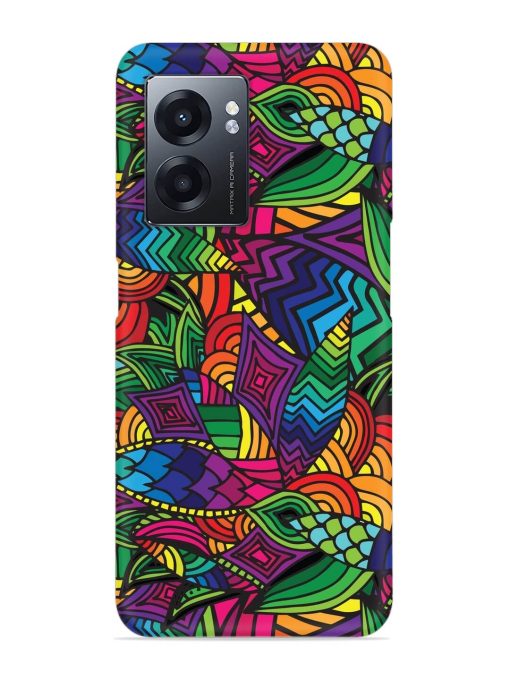 Abstract Multicolor Seamless Snap Case for Realme Narzo 50 (5G) Zapvi