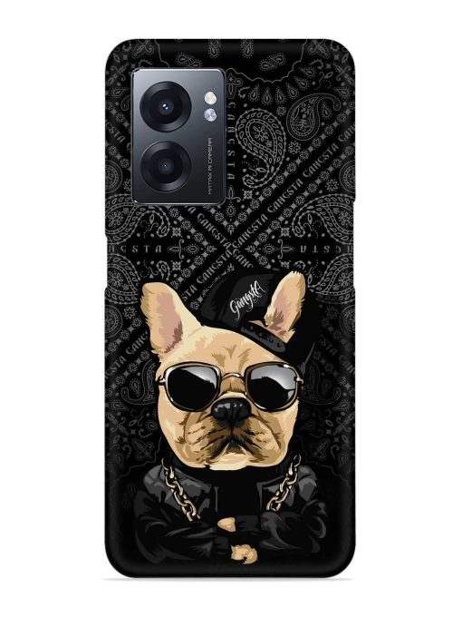 Gangsta Cool Sunglasses Dog Snap Case for Realme Narzo 50 (5G)