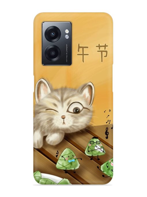 Cat Scorpion Dancing Snap Case for Realme Narzo 50 (5G)