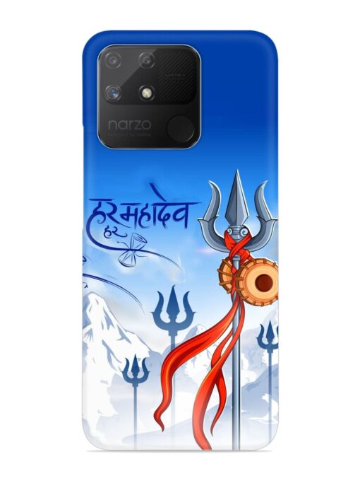 Har Har Mahadev Trishul Snap Case for Realme Narzo 50A