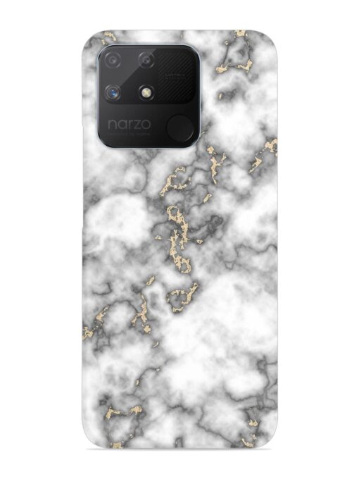 Gray And Gold Marble Snap Case for Realme Narzo 50A