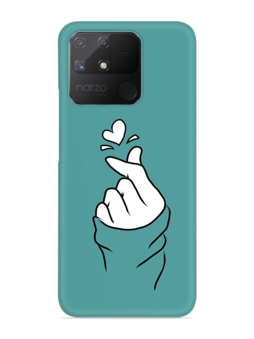 Korean Heart Sign Art Snap Case for Realme Narzo 50A