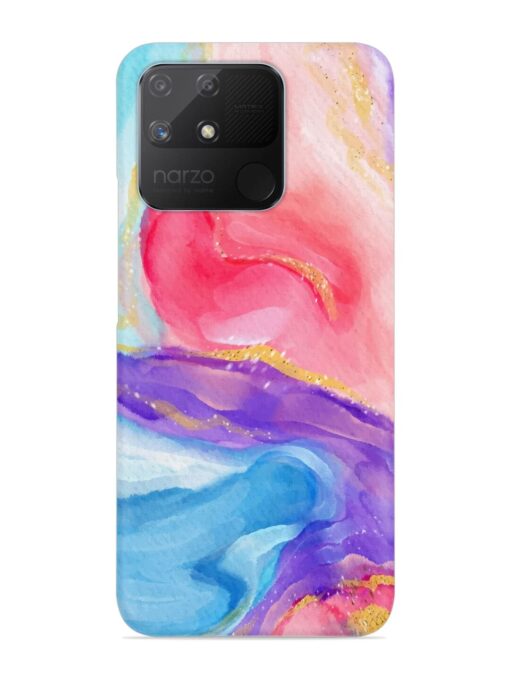 Watercolor Gradient Snap Case for Realme Narzo 50A