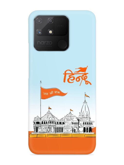 Ram Mandir Hindu Snap Case for Realme Narzo 50A Zapvi