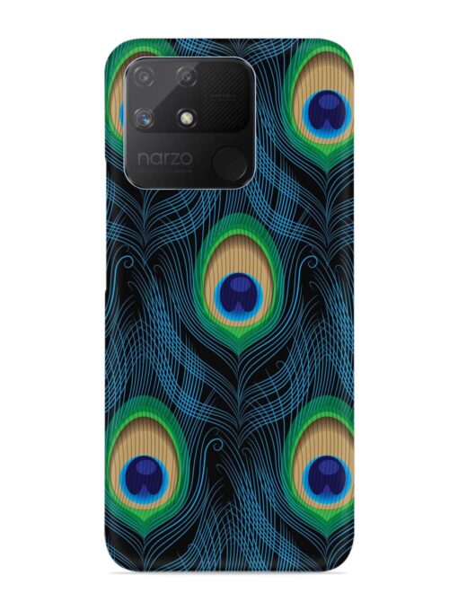 Seamless Pattern Peacock Snap Case for Realme Narzo 50A