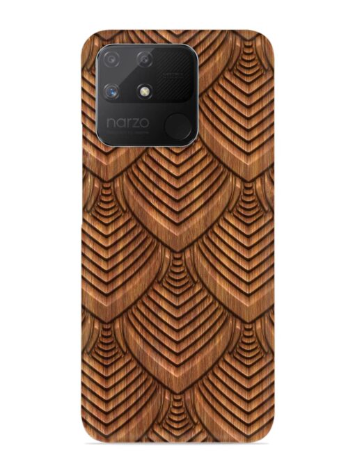 Carved Pattern On Snap Case for Realme Narzo 50A