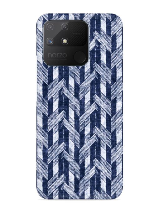 Abstract Herringbone Motif Snap Case for Realme Narzo 50A Zapvi