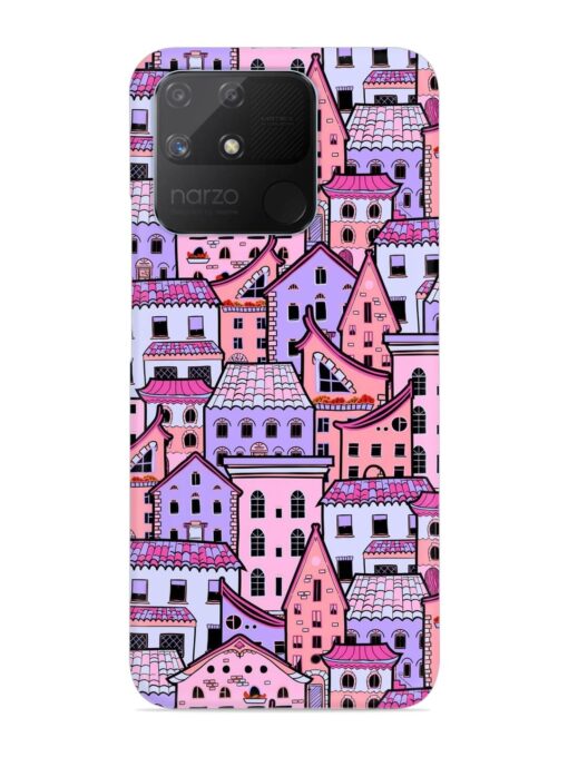 Seamless Pattern Houses Snap Case for Realme Narzo 50A