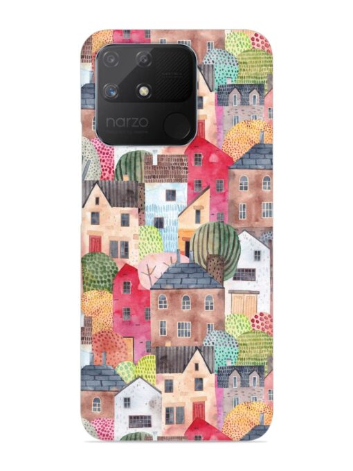 Abstract Seamless Pattern Snap Case for Realme Narzo 50A Zapvi