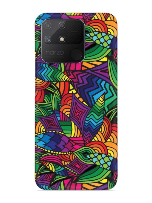 Abstract Multicolor Seamless Snap Case for Realme Narzo 50A