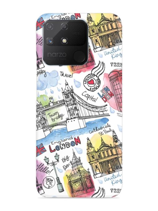 Vector London Landmark Snap Case for Realme Narzo 50A