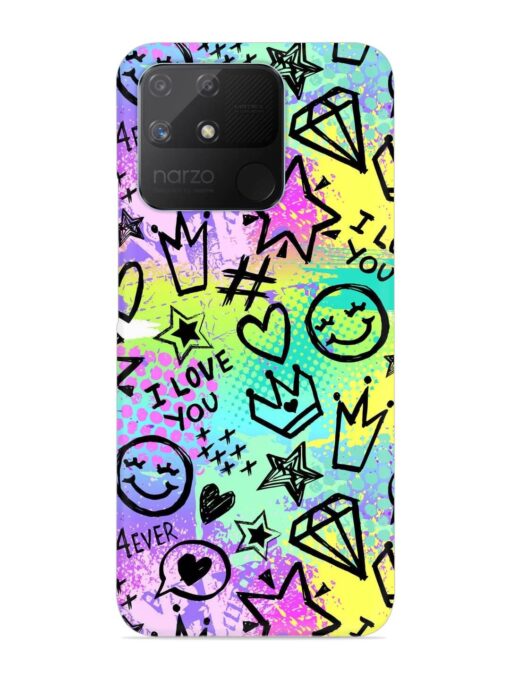 Bright Seamless Pattern Snap Case for Realme Narzo 50A