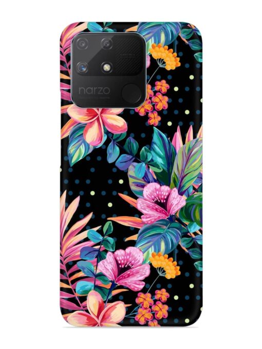 Seamless Floral Pattern Snap Case for Realme Narzo 50A