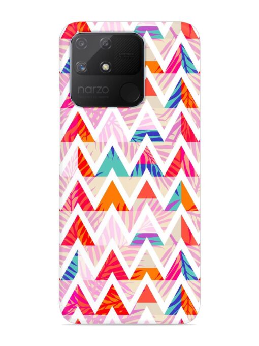 Abstract Triangle Background Snap Case for Realme Narzo 50A Zapvi