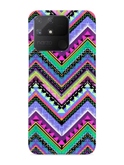 Tribal Aztec Print Snap Case for Realme Narzo 50A