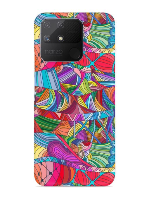 Seamless Patterns Hand Drawn Snap Case for Realme Narzo 50A