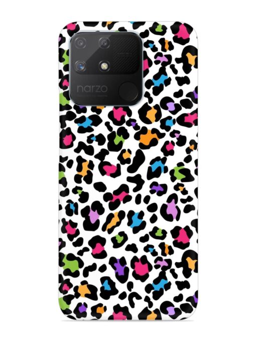 Seamless Leopard Pattern Snap Case for Realme Narzo 50A