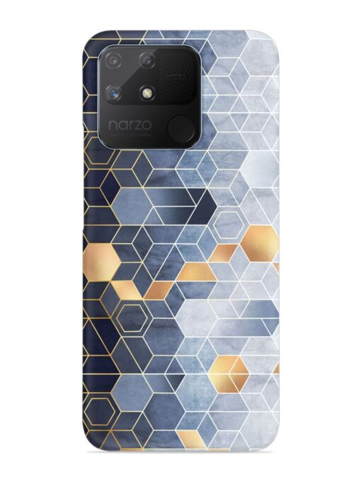 Geometric Abstraction Hexagons Snap Case for Realme Narzo 50A