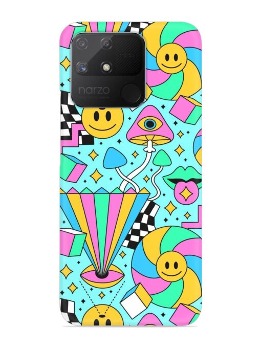 Trippy Rainbow 60S Snap Case for Realme Narzo 50A