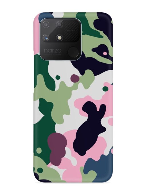 Seamless Funky Camouflage Snap Case for Realme Narzo 50A