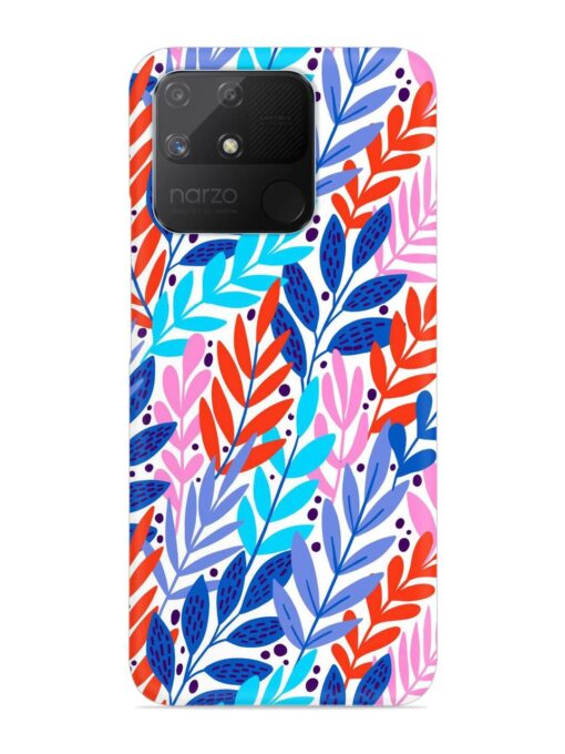 Bright Floral Tropical Snap Case for Realme Narzo 50A