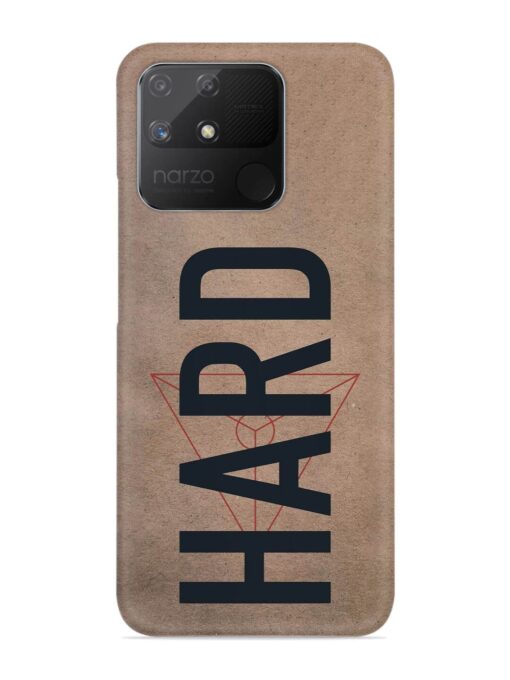 Hard Typo Snap Case for Realme Narzo 50A