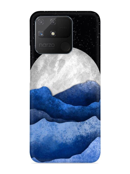 Full Moon Mountain Vector Snap Case for Realme Narzo 50A