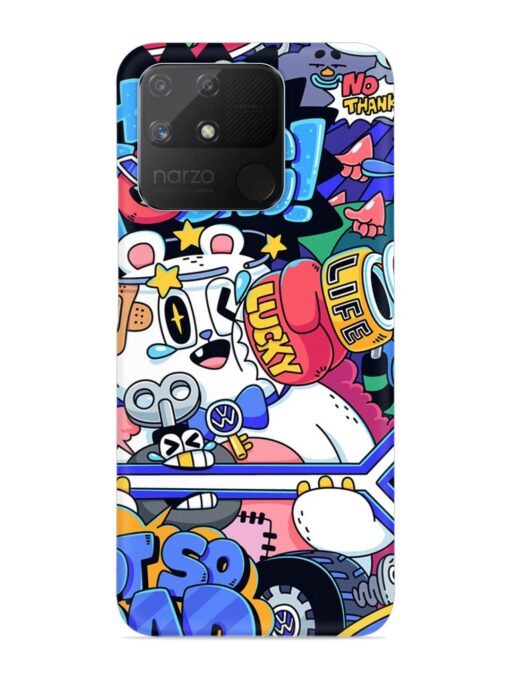 Universal Doodle Snap Case for Realme Narzo 50A