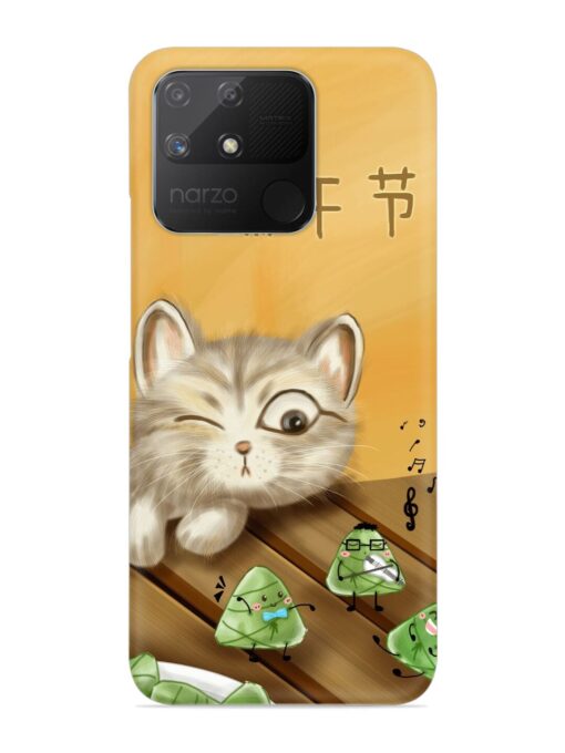 Cat Scorpion Dancing Snap Case for Realme Narzo 50A