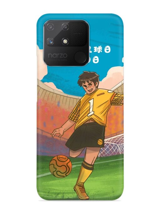 Soccer Kick Snap Case for Realme Narzo 50A