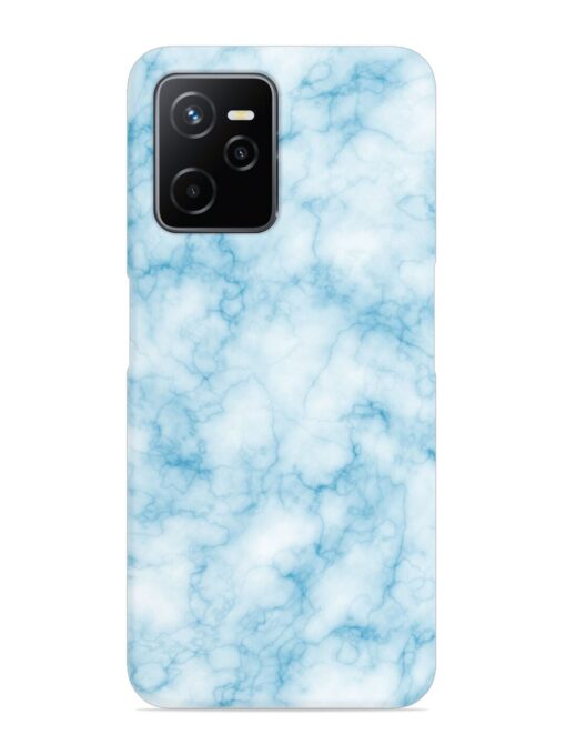 Blue White Natural Marble Snap Case for Realme Narzo 50A Prime