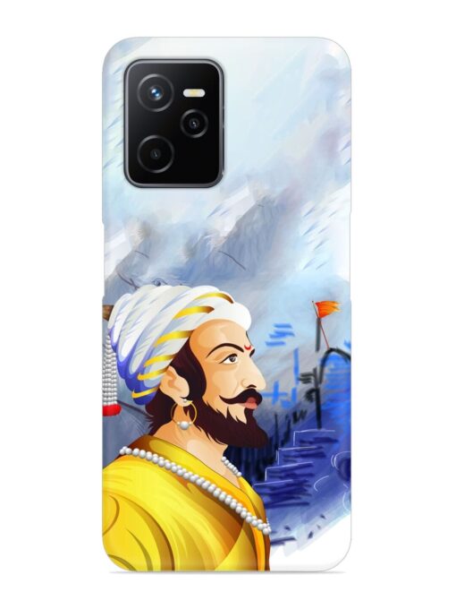 Shivaji Maharaj Color Paint Art Snap Case for Realme Narzo 50A Prime Zapvi