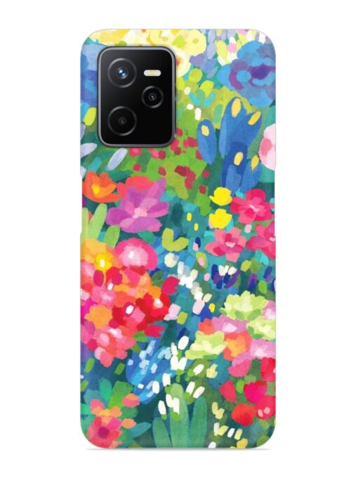 Watercolor Flower Art Snap Case for Realme Narzo 50A Prime