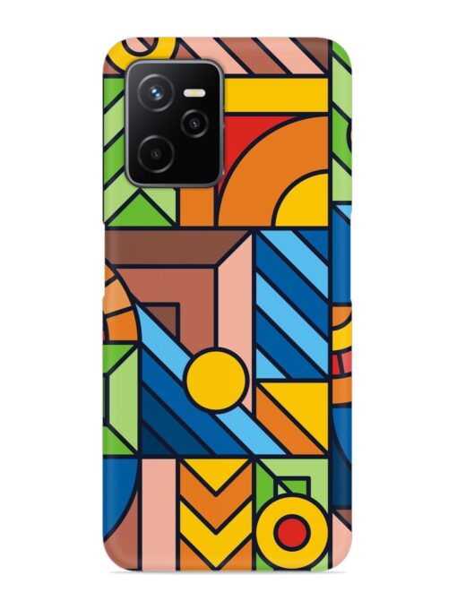 Colorful Geometric Snap Case for Realme Narzo 50A Prime