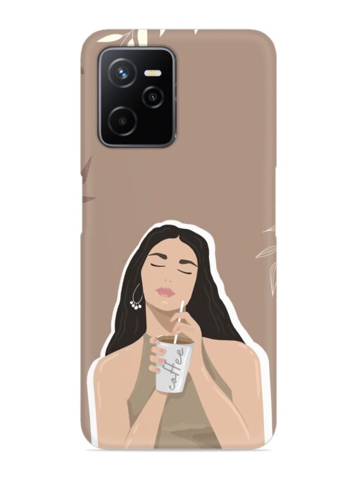 Girl With Coffee Snap Case for Realme Narzo 50A Prime