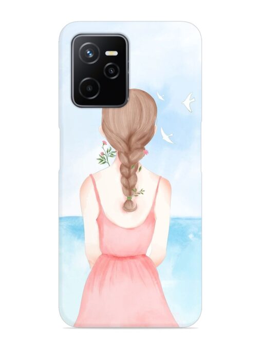 Watercolor Girl Vector Snap Case for Realme Narzo 50A Prime