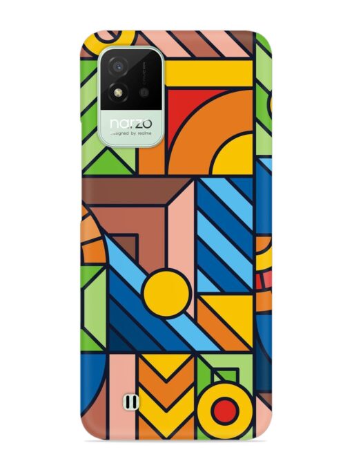 Colorful Geometric Snap Case for Realme Narzo 50I