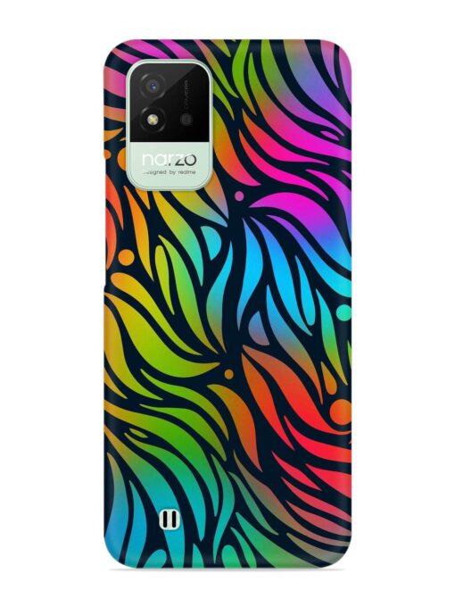 Abstract Leaf Design Snap Case for Realme Narzo 50I Zapvi