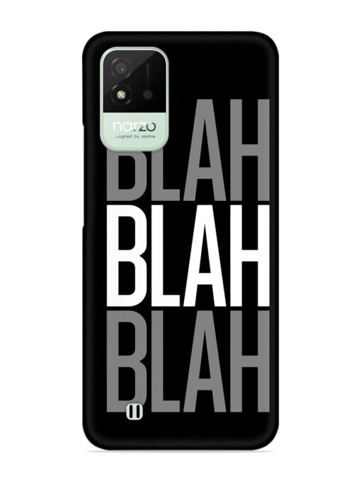 Blah Blah Blah Wallpaper Snap Case for Realme Narzo 50I Zapvi