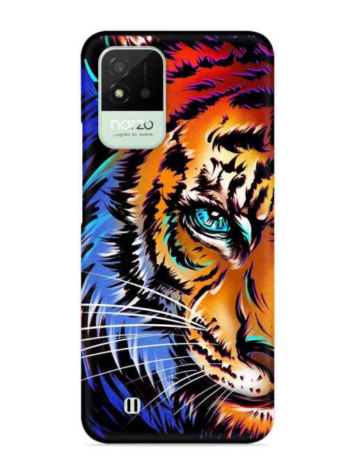 Colorful Lion Art Snap Case for Realme Narzo 50I Zapvi