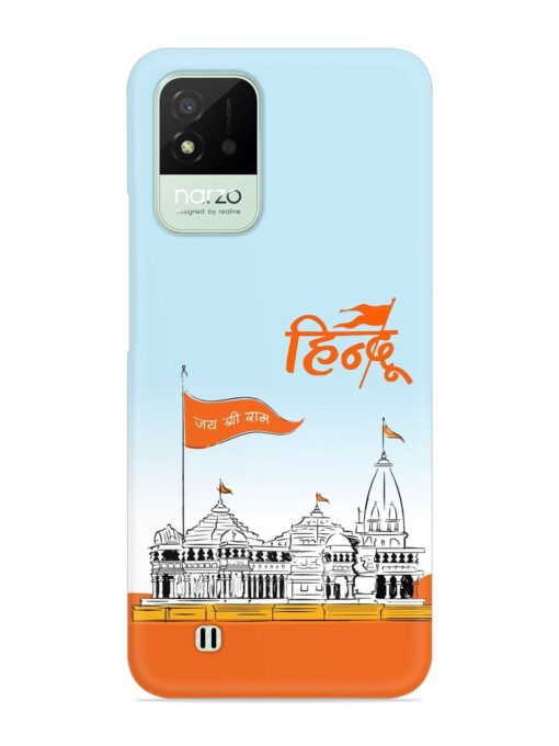 Ram Mandir Hindu Snap Case for Realme Narzo 50I Zapvi