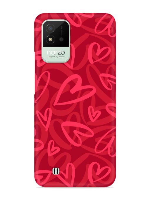 Seamless Romantic Pattern Snap Case for Realme Narzo 50I Zapvi