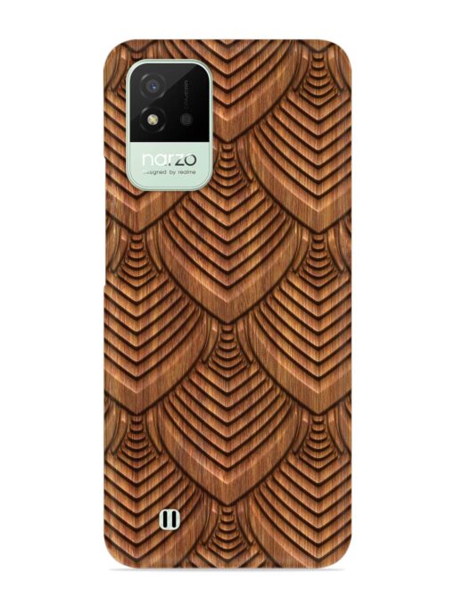 Carved Pattern On Snap Case for Realme Narzo 50I Zapvi