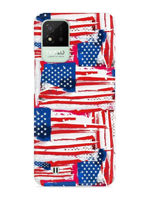 Usa Flag Seamless Snap Case for Realme Narzo 50I