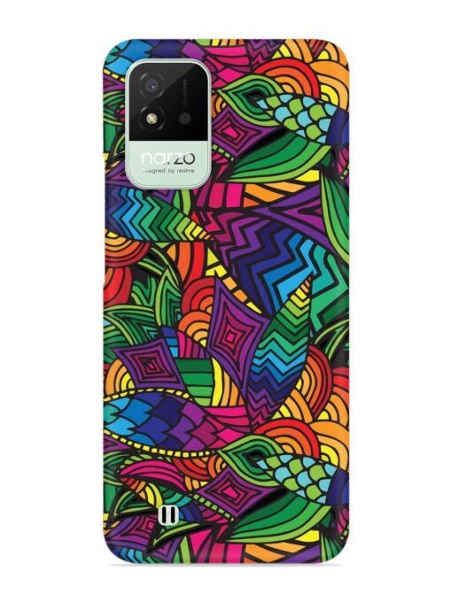 Abstract Multicolor Seamless Snap Case for Realme Narzo 50I Zapvi