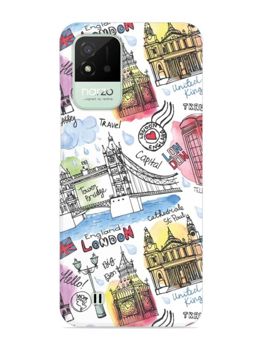 Vector London Landmark Snap Case for Realme Narzo 50I Zapvi