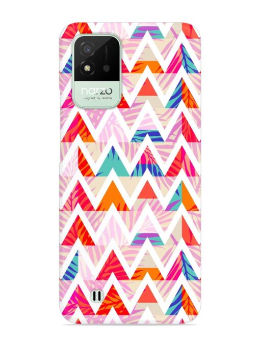 Abstract Triangle Background Snap Case for Realme Narzo 50I Zapvi