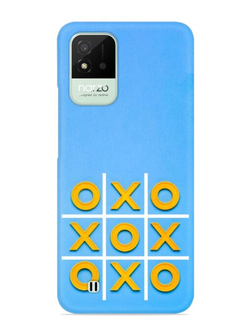 Yellow Plastic Crosses Snap Case for Realme Narzo 50I Zapvi