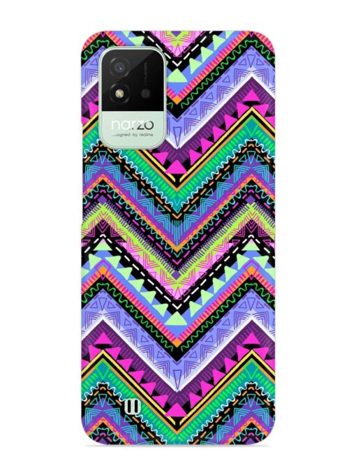 Tribal Aztec Print Snap Case for Realme Narzo 50I Zapvi