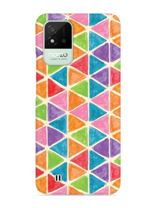 Seamless Colorful Isometric Snap Case for Realme Narzo 50I Zapvi